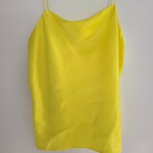 ALICE + OLIVIA Harmon Slip Yellow Tank Size XS